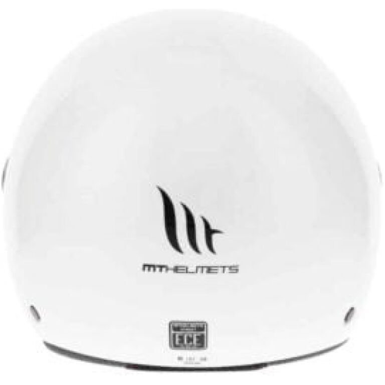 Casque Jet MT Helmets street blanc brillant