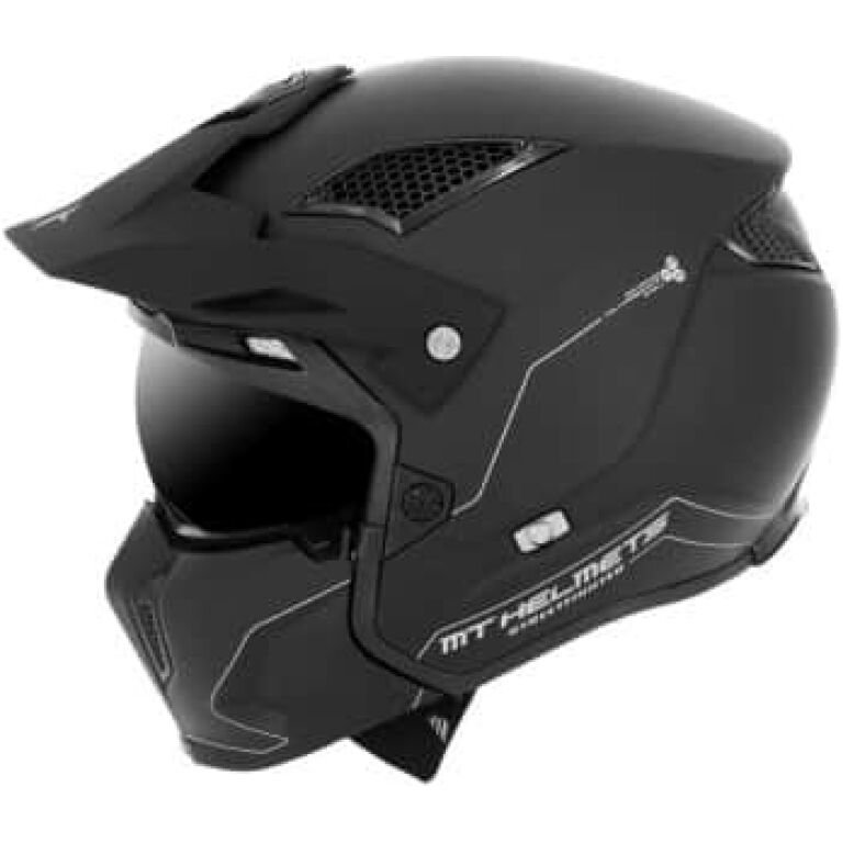 Casque trial MT Helmets streetfighter noir