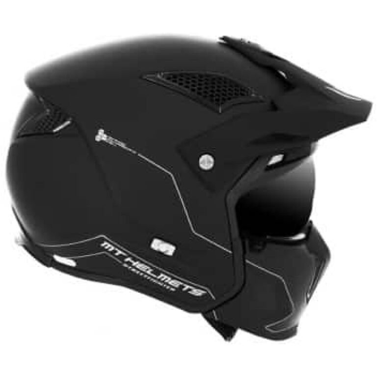 Casque trial MT Helmets streetfighter noir