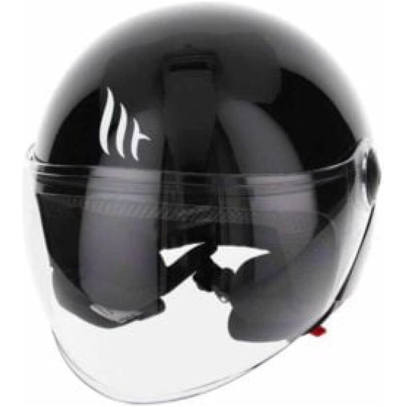 Casque Jet MT Helmets street noir brillant