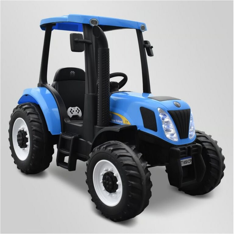 Tracteur électrique enfant new holland t7 Bleu