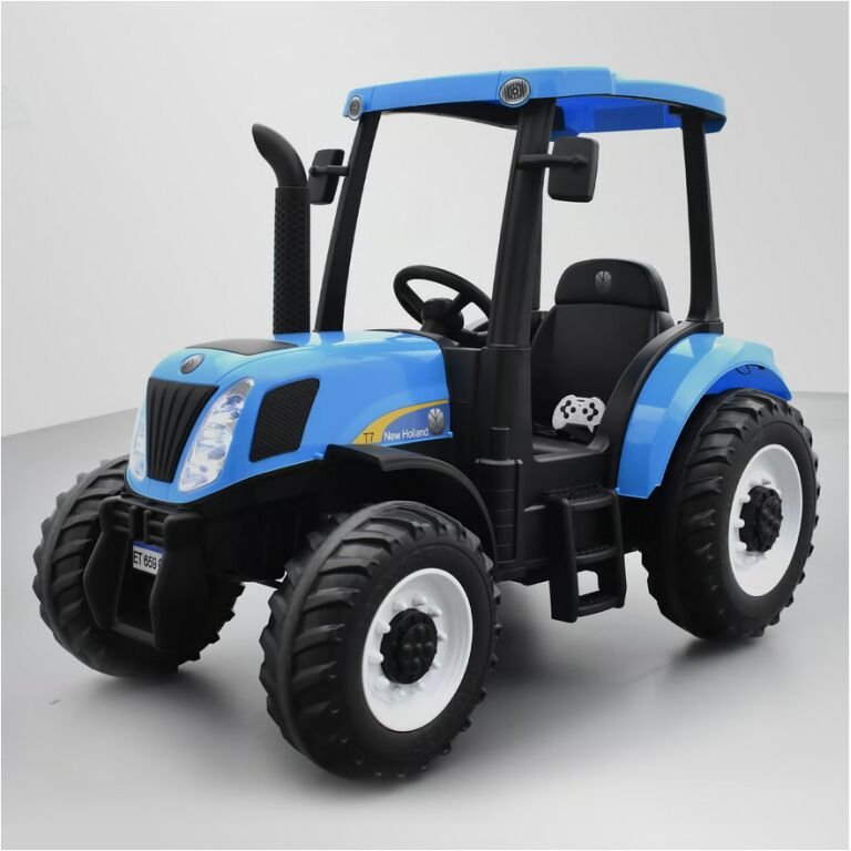 Tracteur électrique enfant new holland t7 Bleu