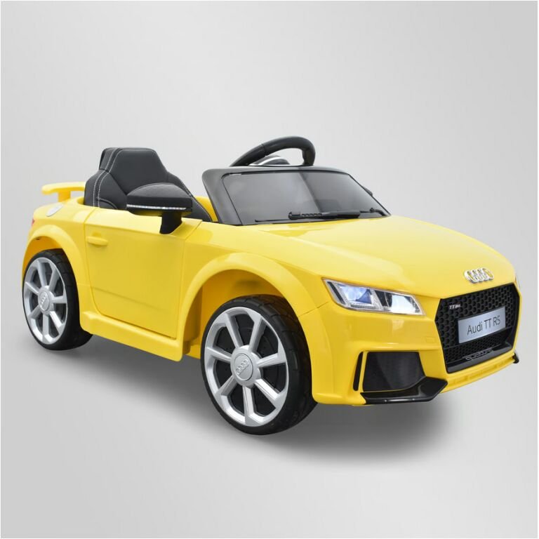 Voiture électrique enfant audi tt rs Jaune