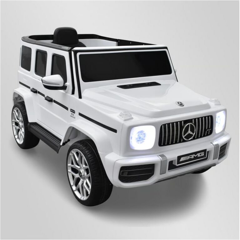 Voiture électrique enfant mercedes benz amg g63 Blanc