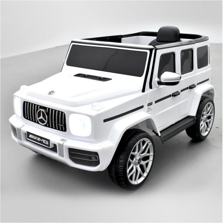 Voiture électrique enfant mercedes benz amg g63 Blanc