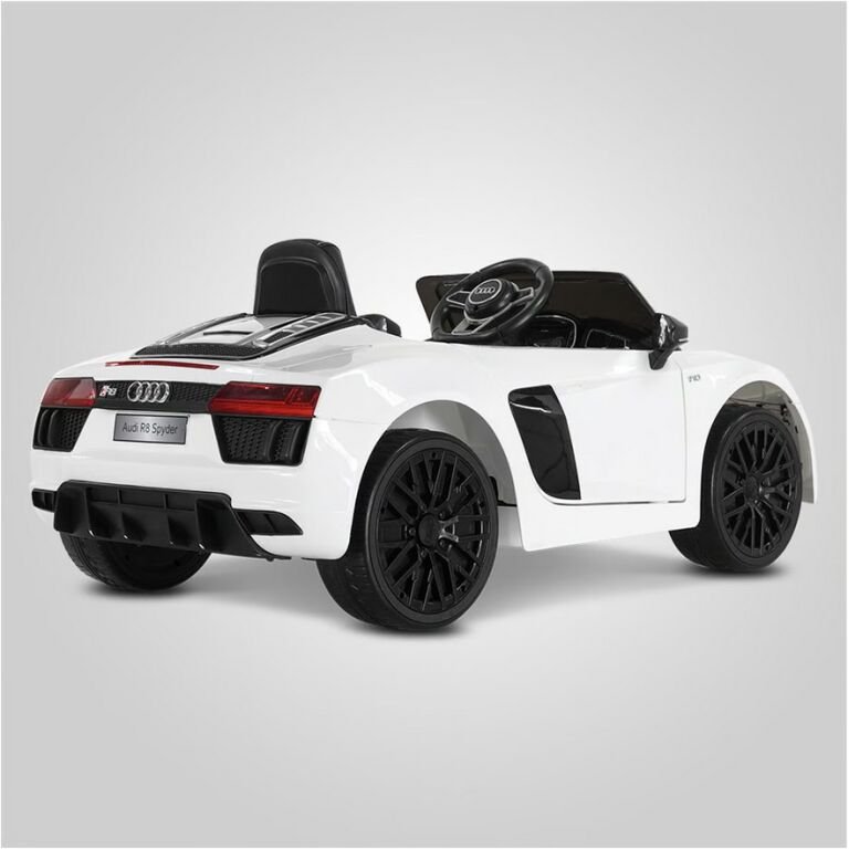 Voiture électrique enfant audi r8 spyder Blanc