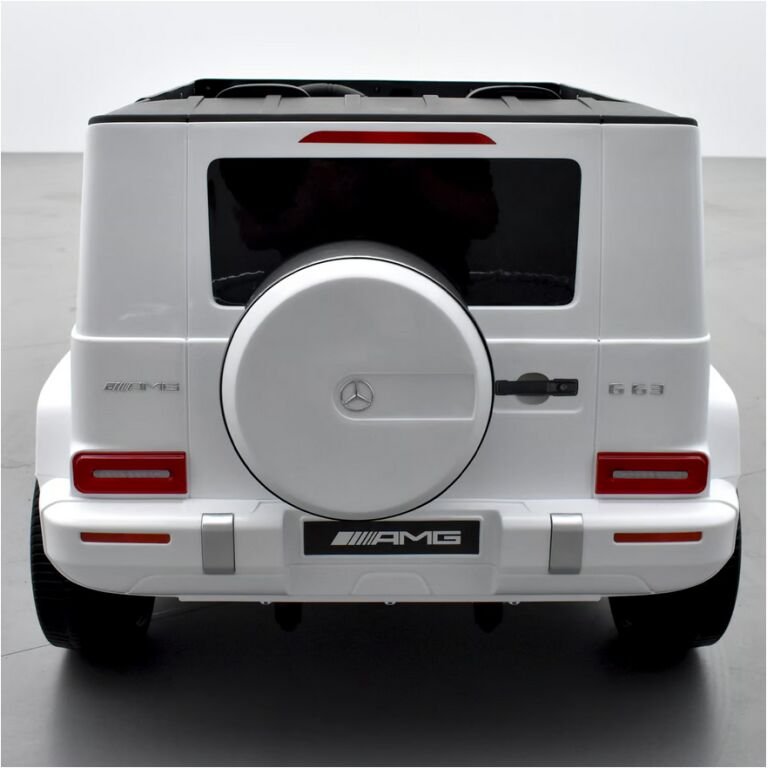 Voiture électrique enfant mercedes amg g63 2 places Blanc