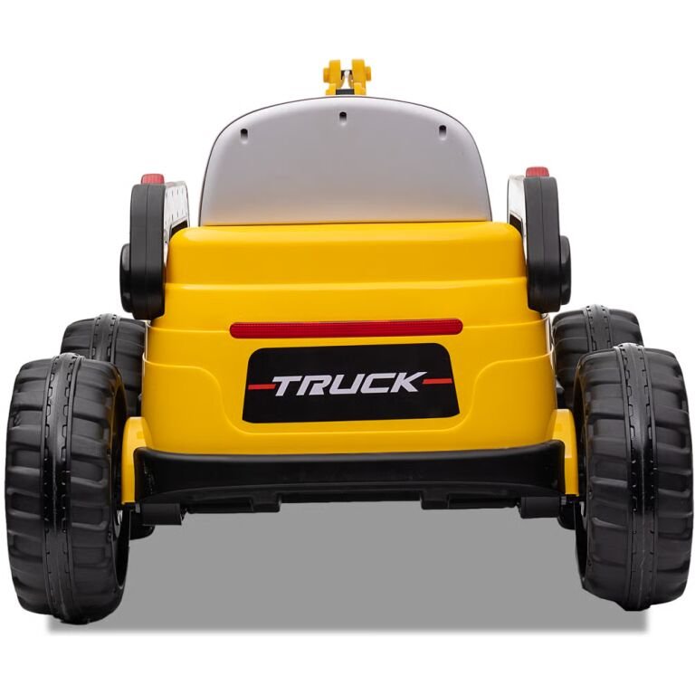 BULLDOZER ELECTRIQUE ENFANT 12V JAUNE 2