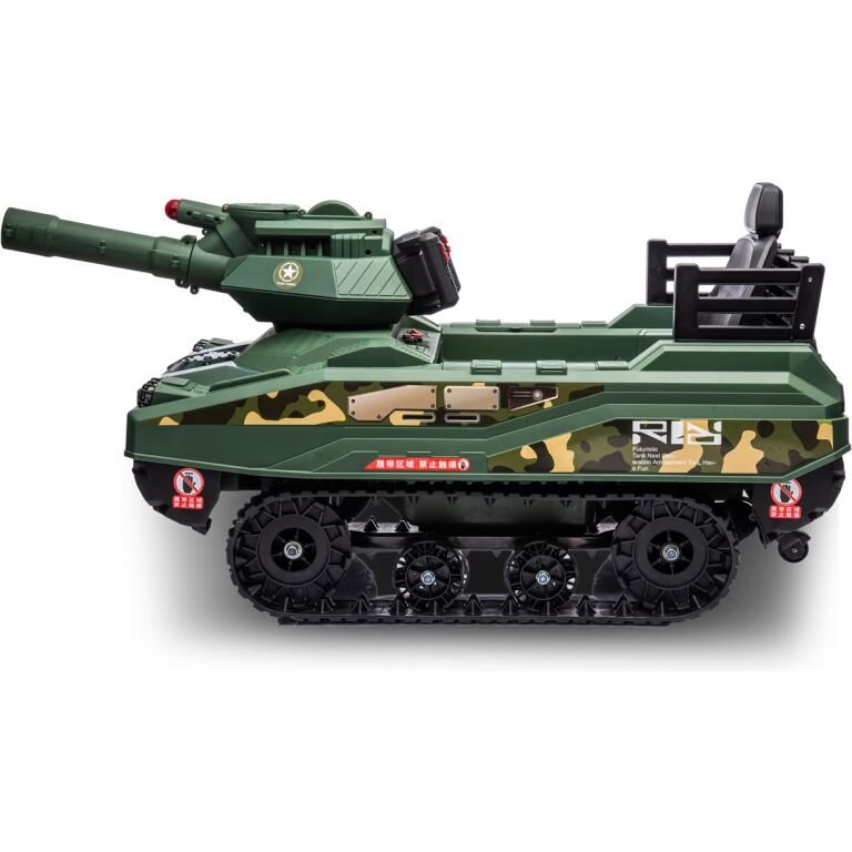 TANK-MILITAIRE-ELECTRIQUE-ENFANT-AVEC-CANON-TIREUR-VERT-vendu par Ride Concept. Le monde des jouets pour enfants a considérablement évolué, intégrant des technologies avancées pour offrir des expériences de jeu plus immersives et éducatives. Parmi les jouets les plus innovants se trouve le tank militaire électrique pour enfant avec son canon tireur vert. Ce jouet ne se contente pas de divertir ; il éduque, stimule l’imagination et aide au développement physique et mental des enfants.