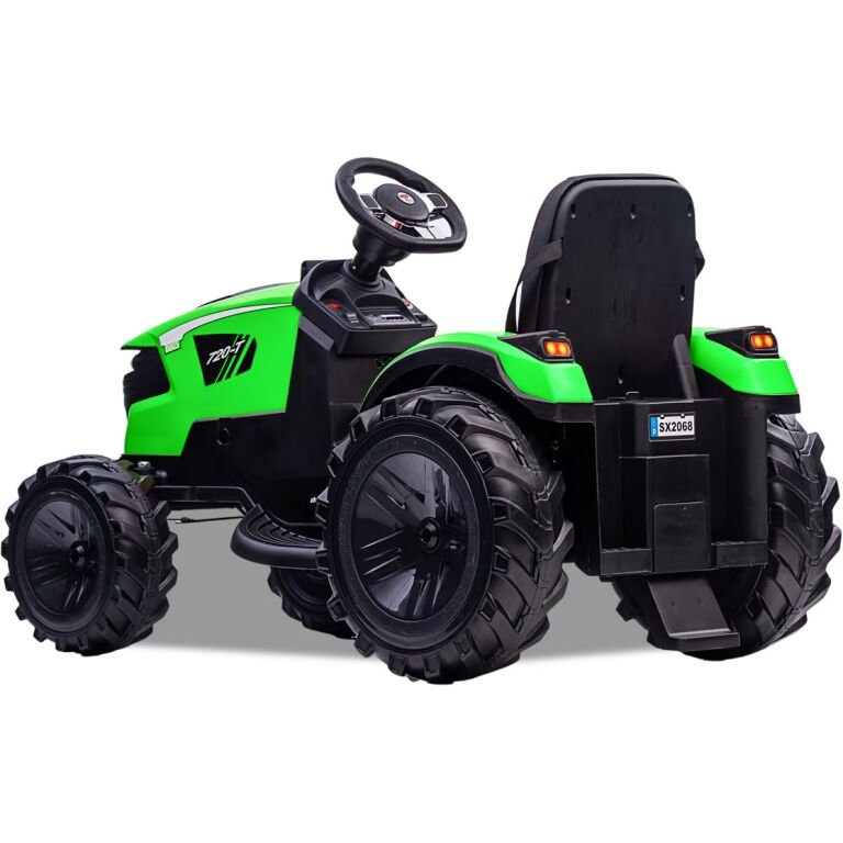 TRACTEUR ELECTRIQUE ENFANT BIGWIL VERT 4