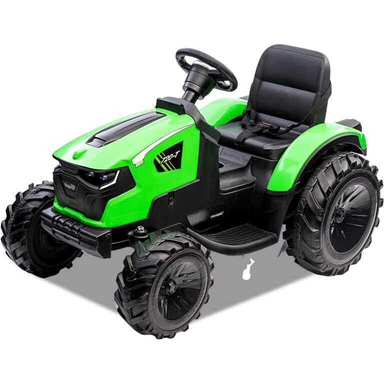 TRACTEUR ELECTRIQUE ENFANT BIGWIL VERT 5