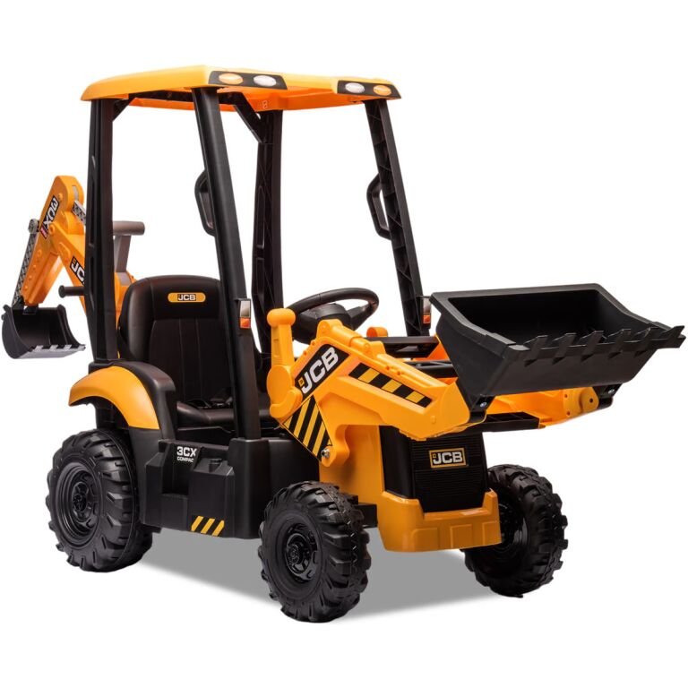 TRACTOPELLE ELECTRIQUE ENFANT JCB 12V JAUNE