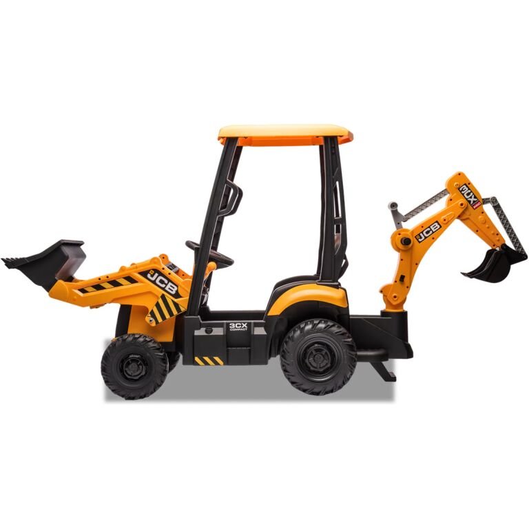 TRACTOPELLE ELECTRIQUE ENFANT JCB 12V JAUNE4