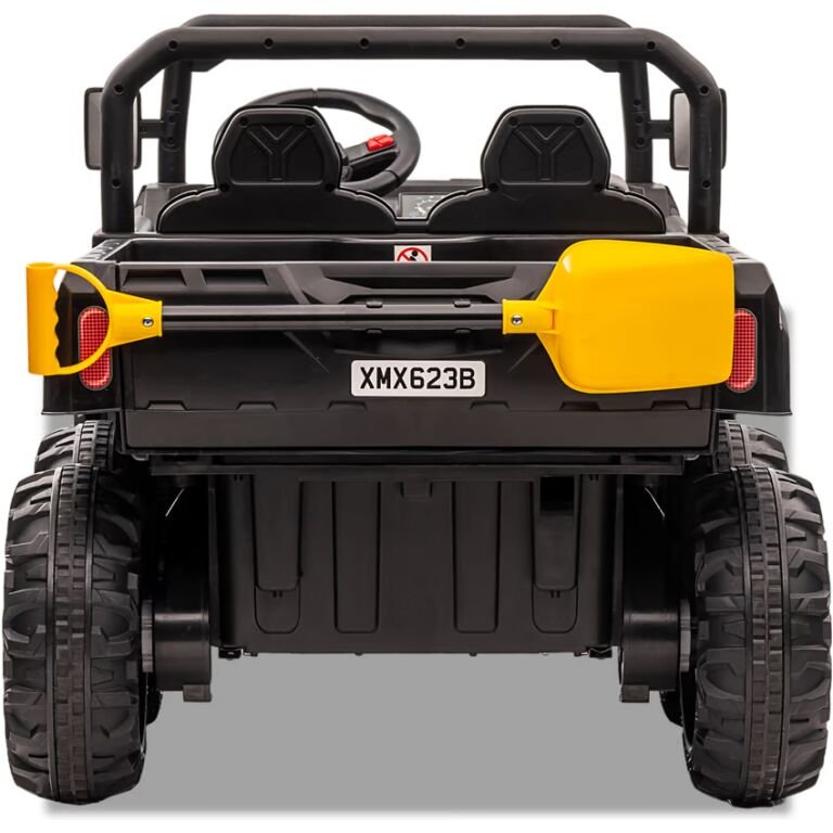 UTILITAIRE ELECTRIQUE ENFANT 6X6 AVEC BENNE BASCULANTE NOIR 6