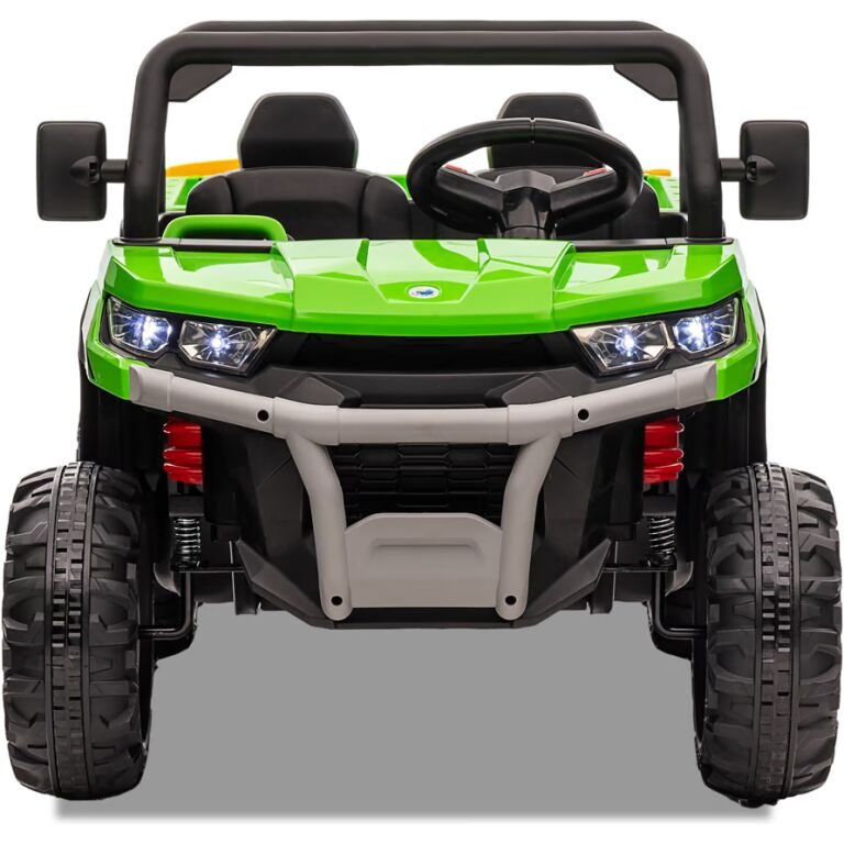 UTILITAIRE ELECTRIQUE ENFANT 6X6 AVEC BENNE BASCULANTE VERT 3