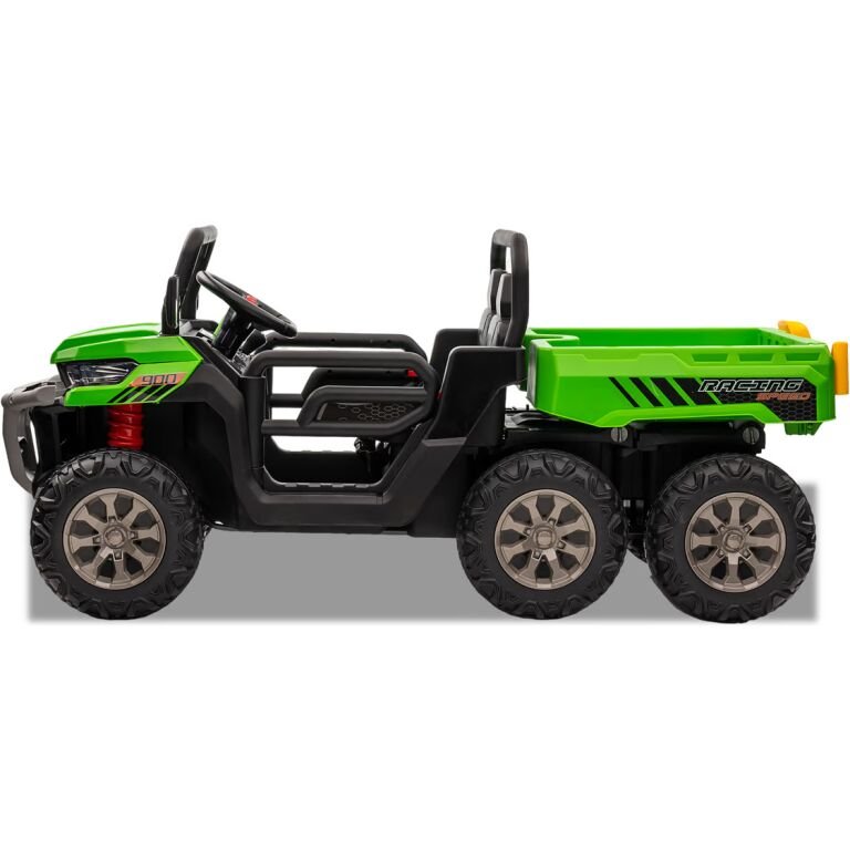 UTILITAIRE ELECTRIQUE ENFANT 6X6 AVEC BENNE BASCULANTE VERT 5