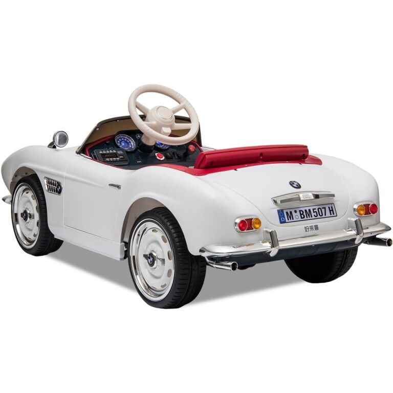 VOITURE ELECTRIQUE ENFANT BMW 507 BLANC 5