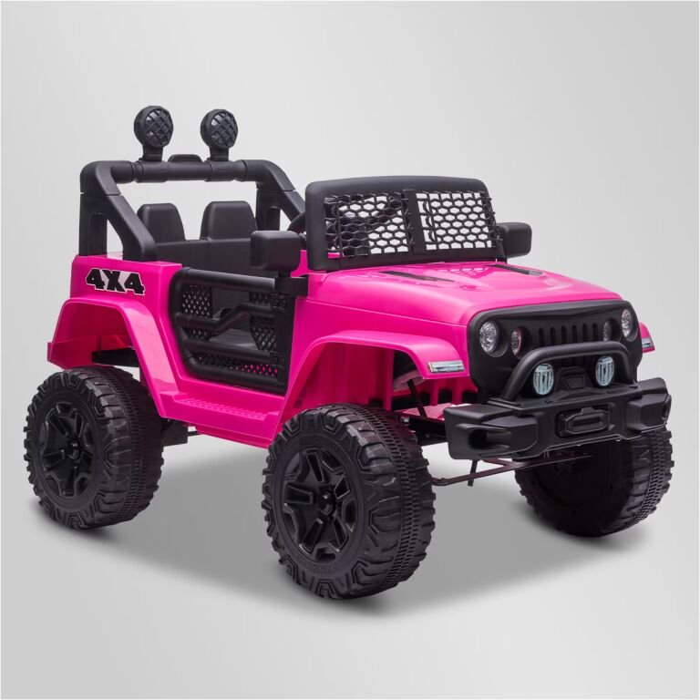 VOITURE ENFANT ELECTRIQUE SMX JEEP MOUNTAIN ROSE